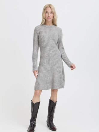 B. Young Grey Rib Knit Mini