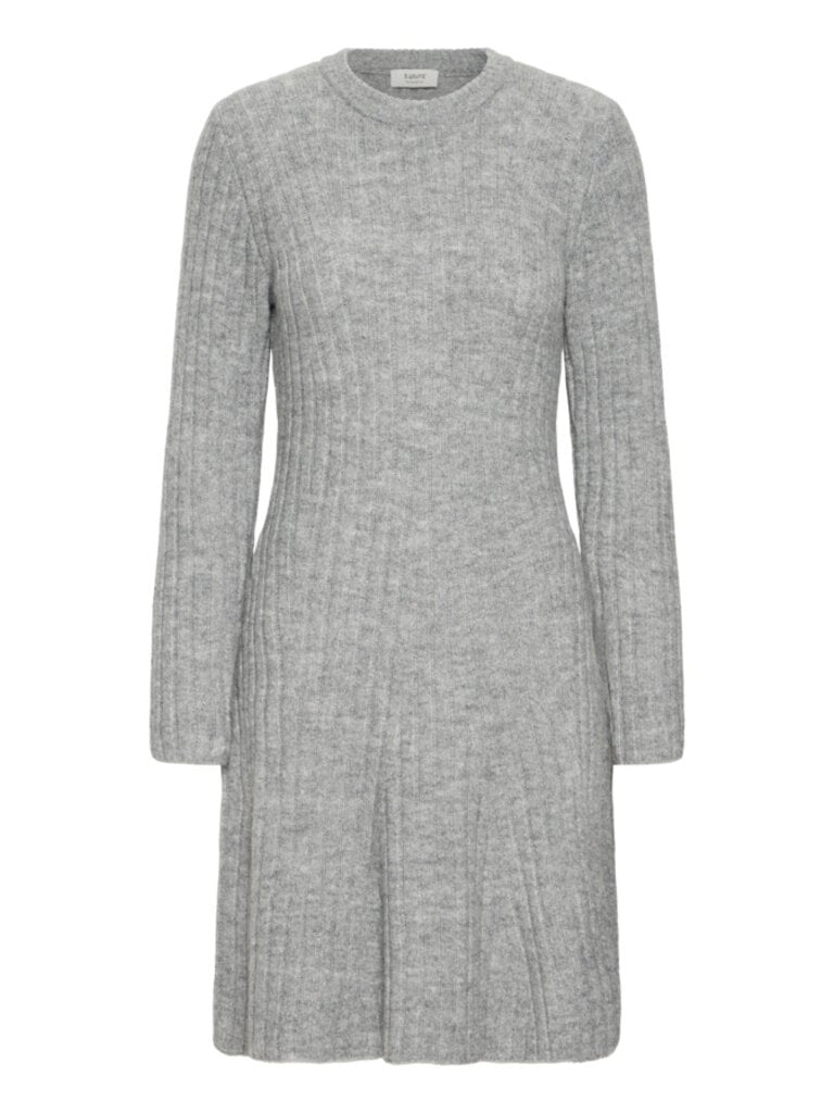 B. Young Grey Rib Knit Mini
