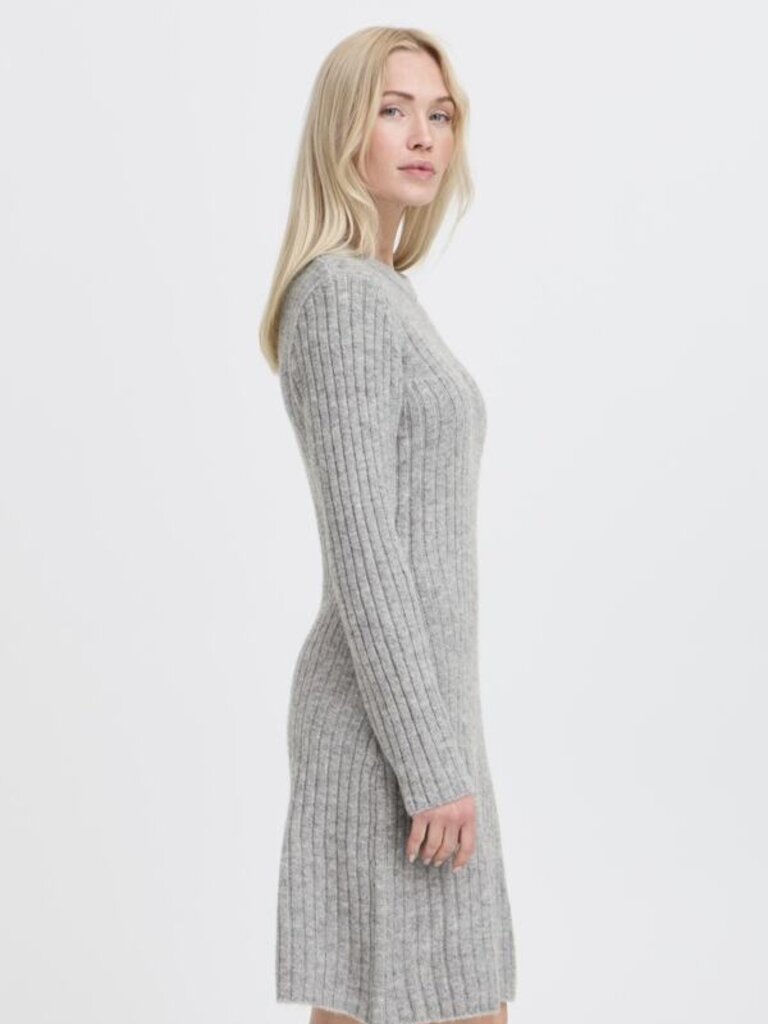 B. Young Grey Rib Knit Mini