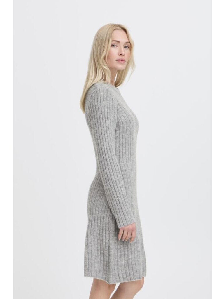 B. Young Grey Rib Knit Mini