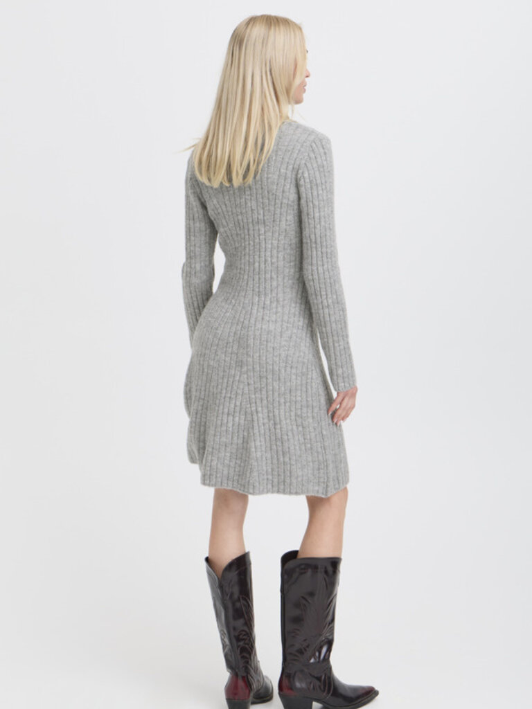 B. Young Grey Rib Knit Mini