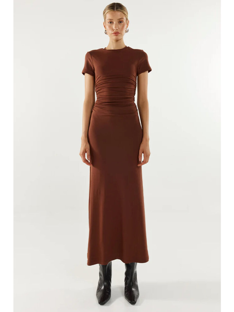 Madison The Label Fitted Brown Midi