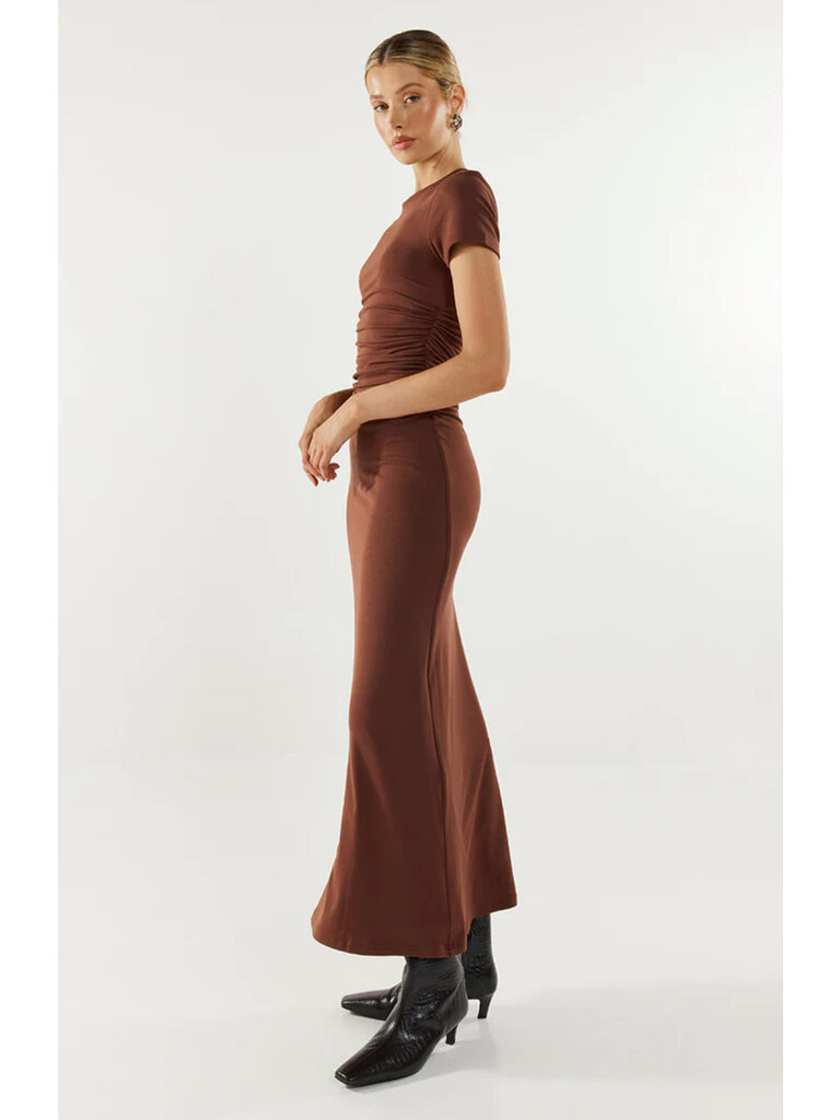 Madison The Label Fitted Brown Midi
