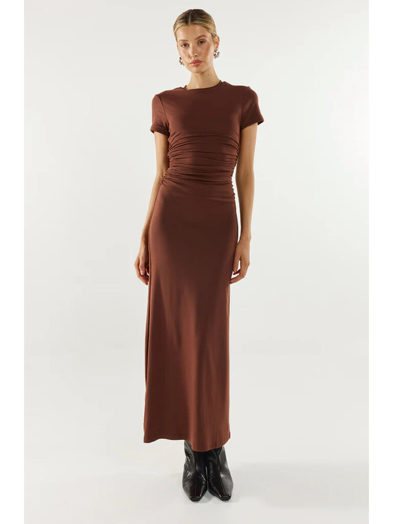Madison The Label Fitted Brown Midi