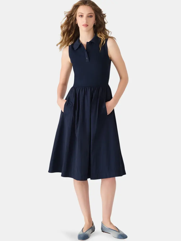 Steve Madden Navy Polo Dress