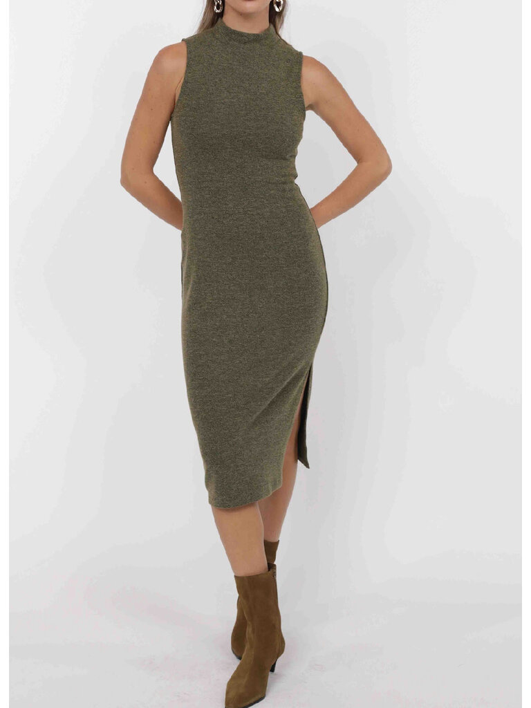 Sage The Label Knitted Olive Midi