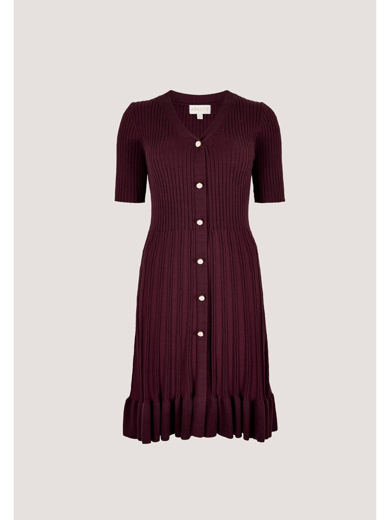 Apricot Eggplant Ribbed Mini