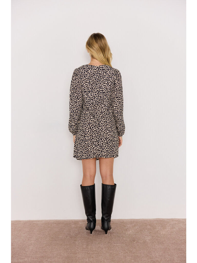 Mink Pink Brown Floral Print Mini