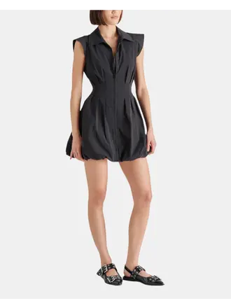 Steve Madden Black Zip Front Dress