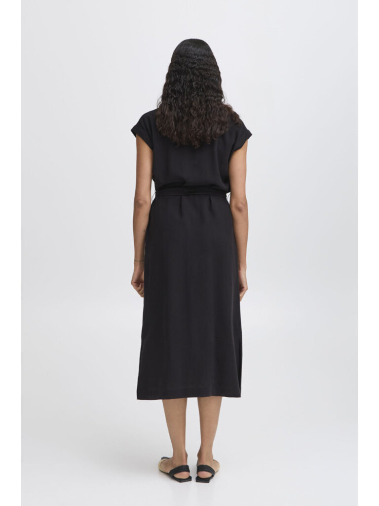 B. Young Button Up Black Midi