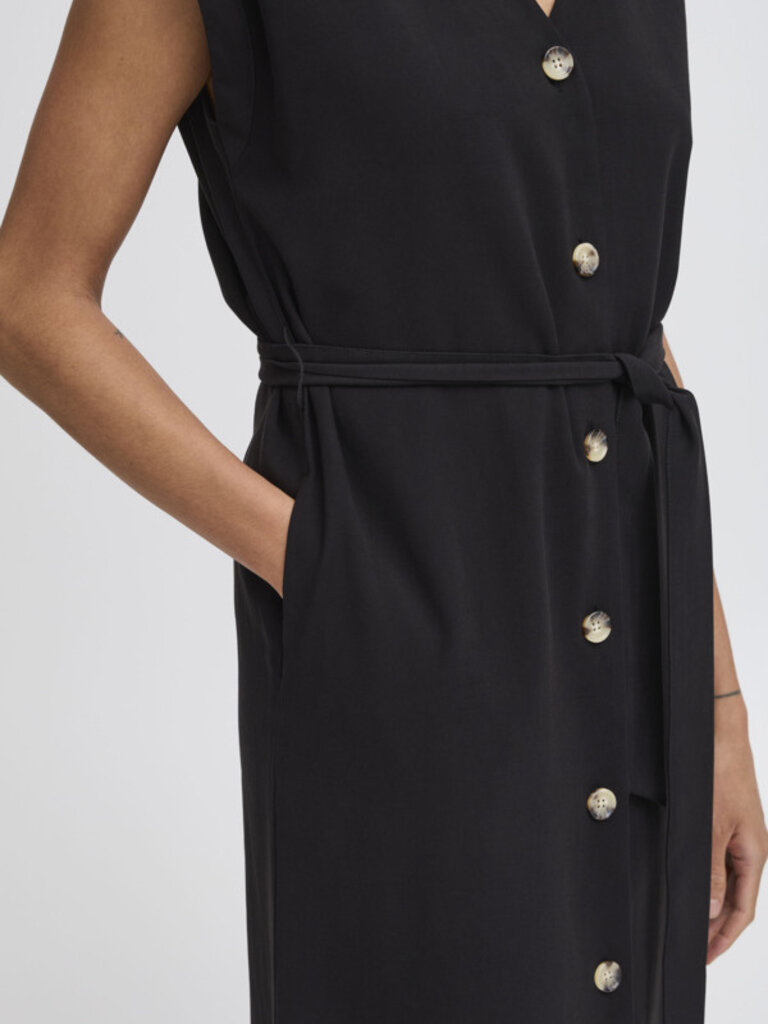 B. Young Button Up Black Midi