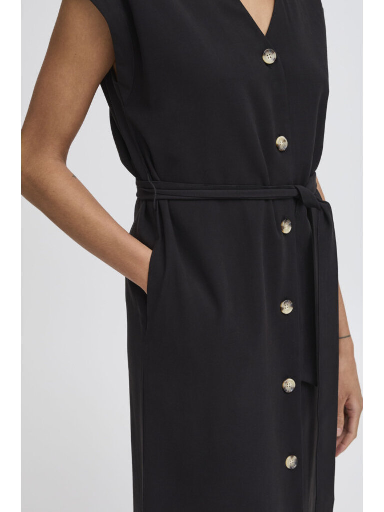 B. Young Button Up Black Midi