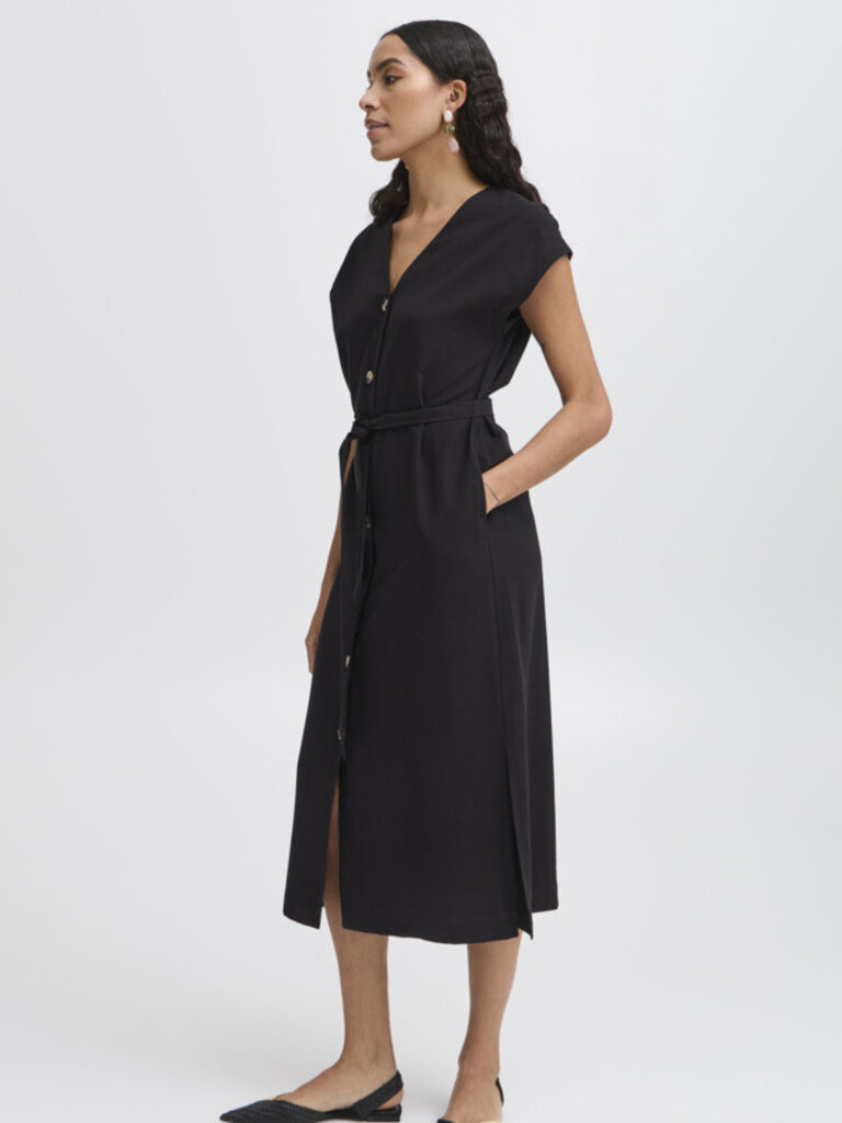 B. Young Button Up Black Midi