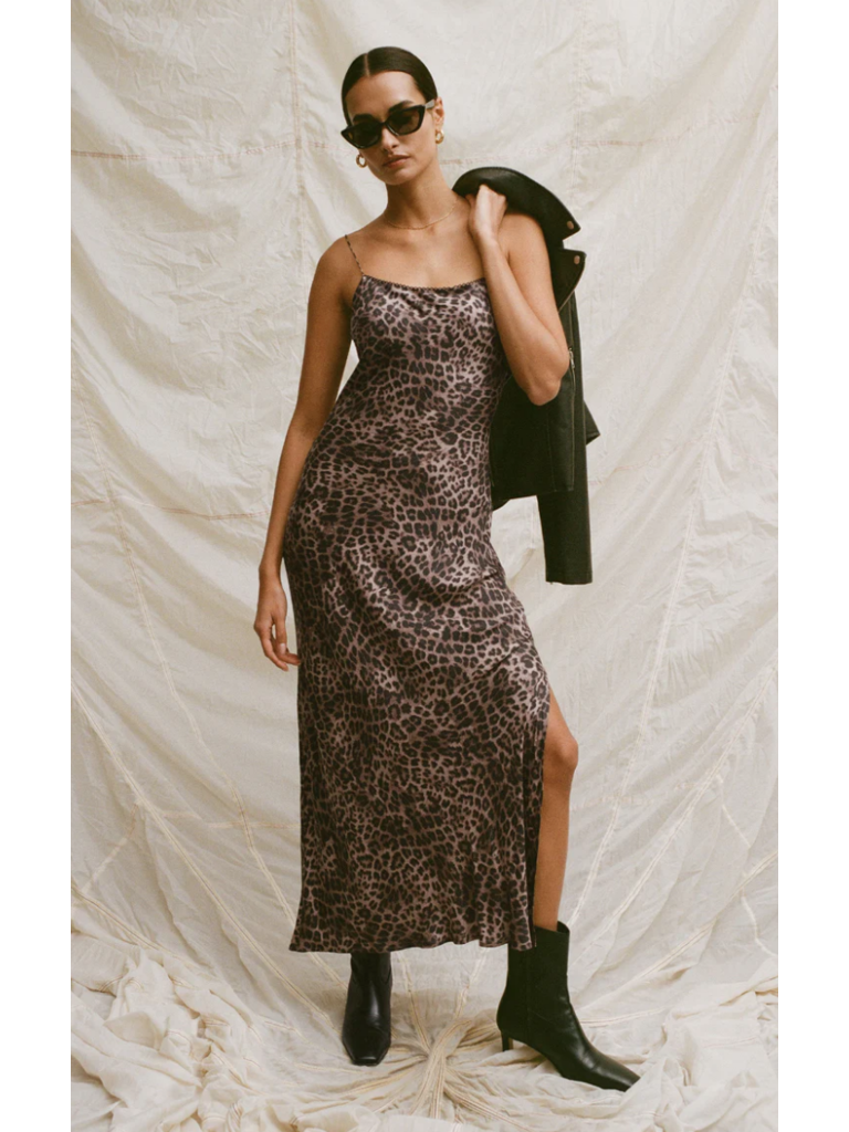 Z Supply Faded Leopard Slip Dress