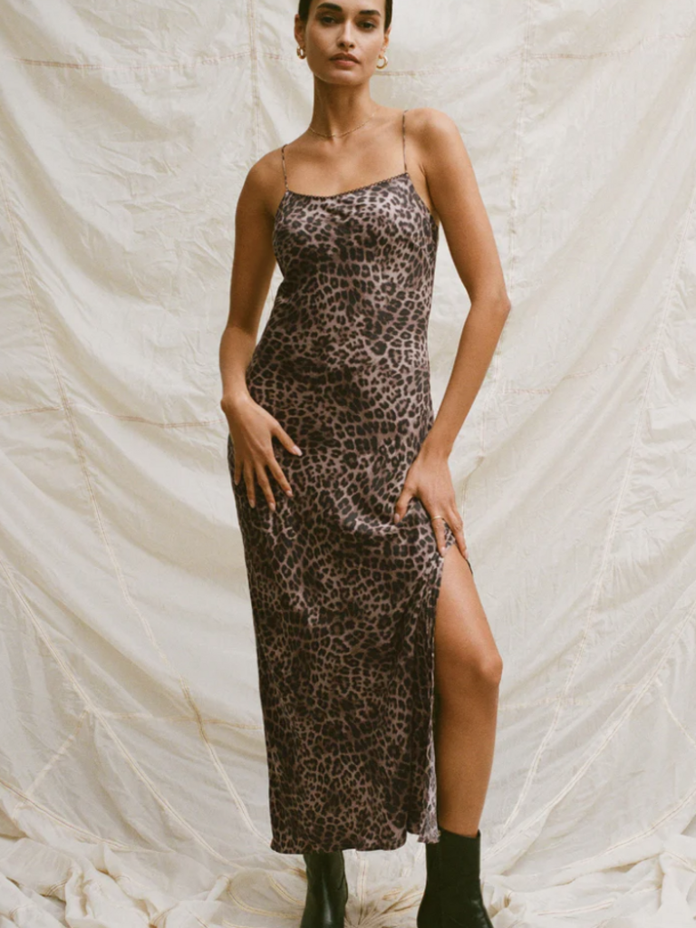 Z Supply Faded Leopard Slip Dress