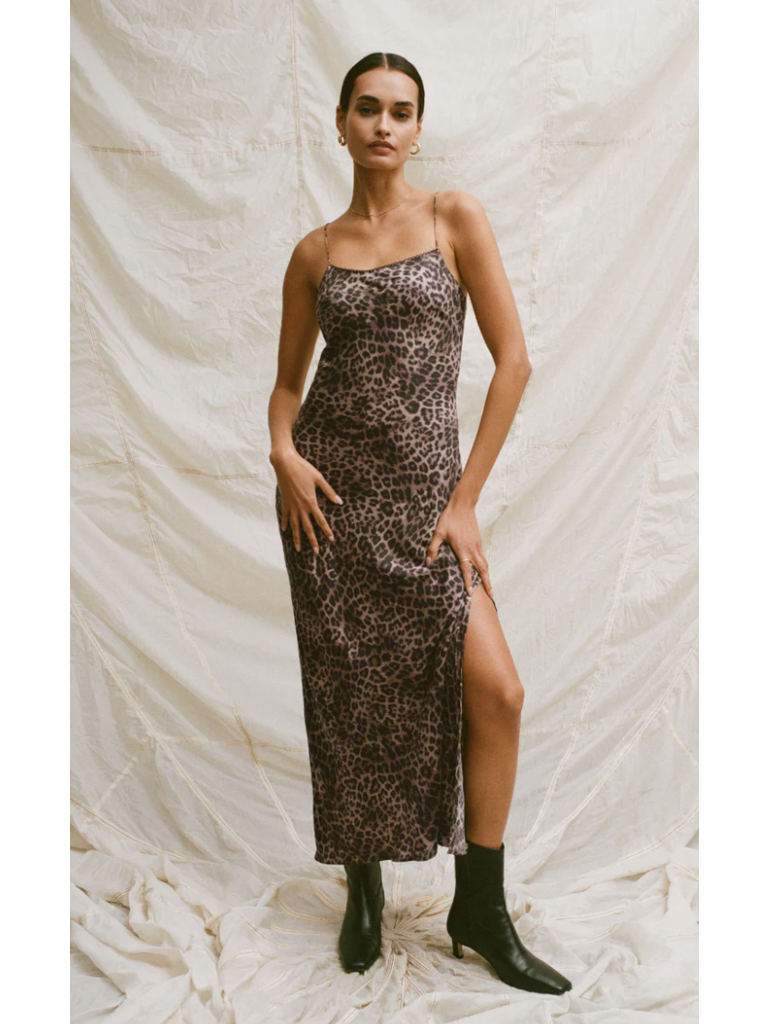 Z Supply Faded Leopard Slip Dress