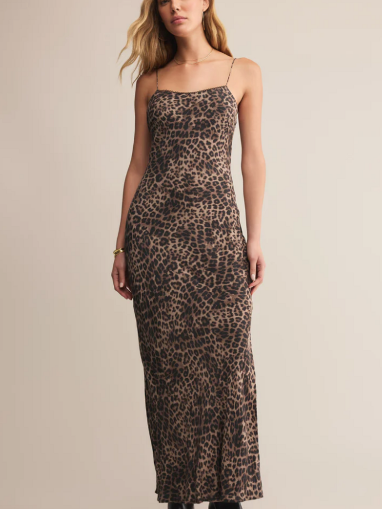 Z Supply Faded Leopard Slip Dress