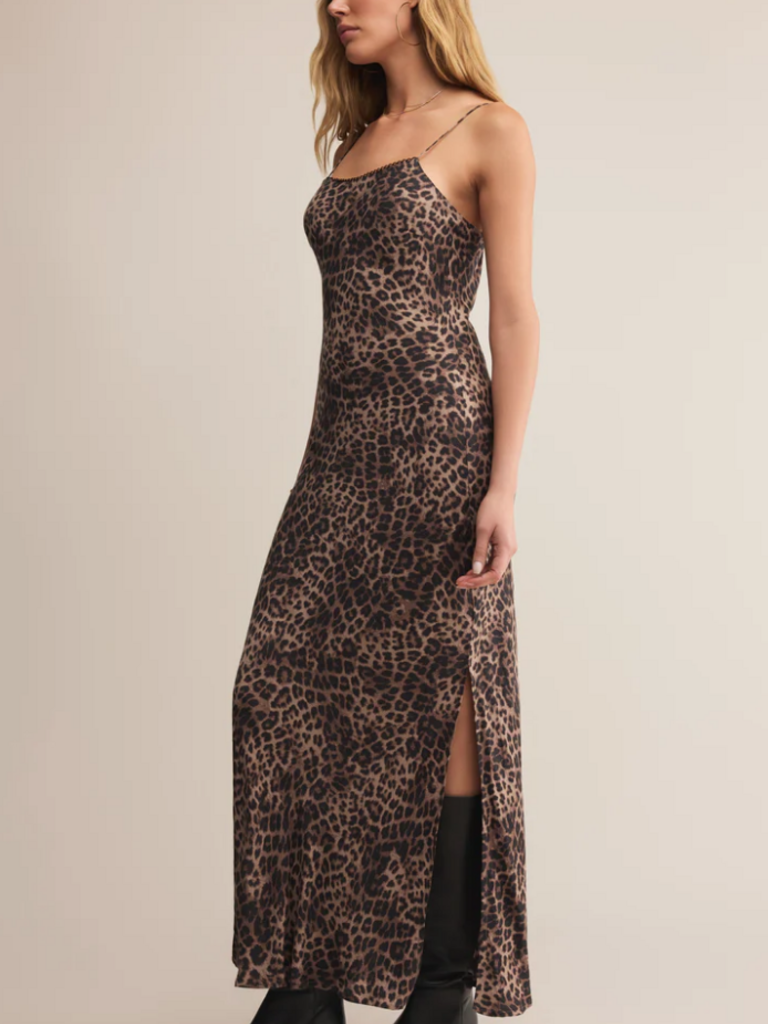 Z Supply Faded Leopard Slip Dress