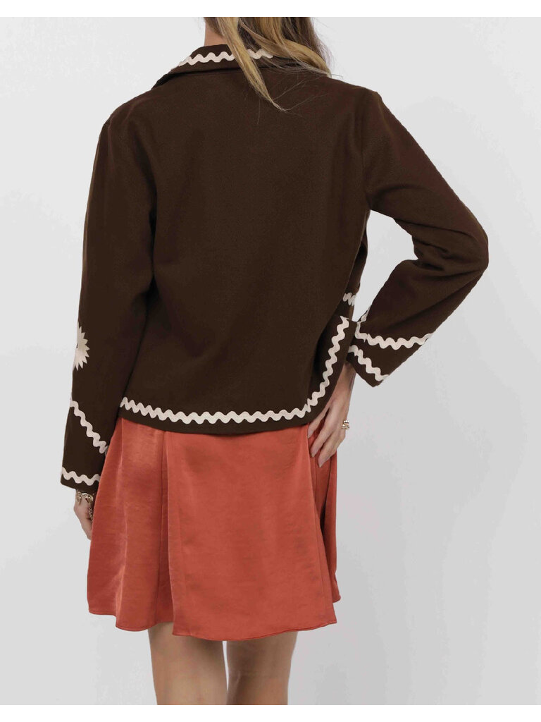 Sage The Label Embroidered Oak Jacket