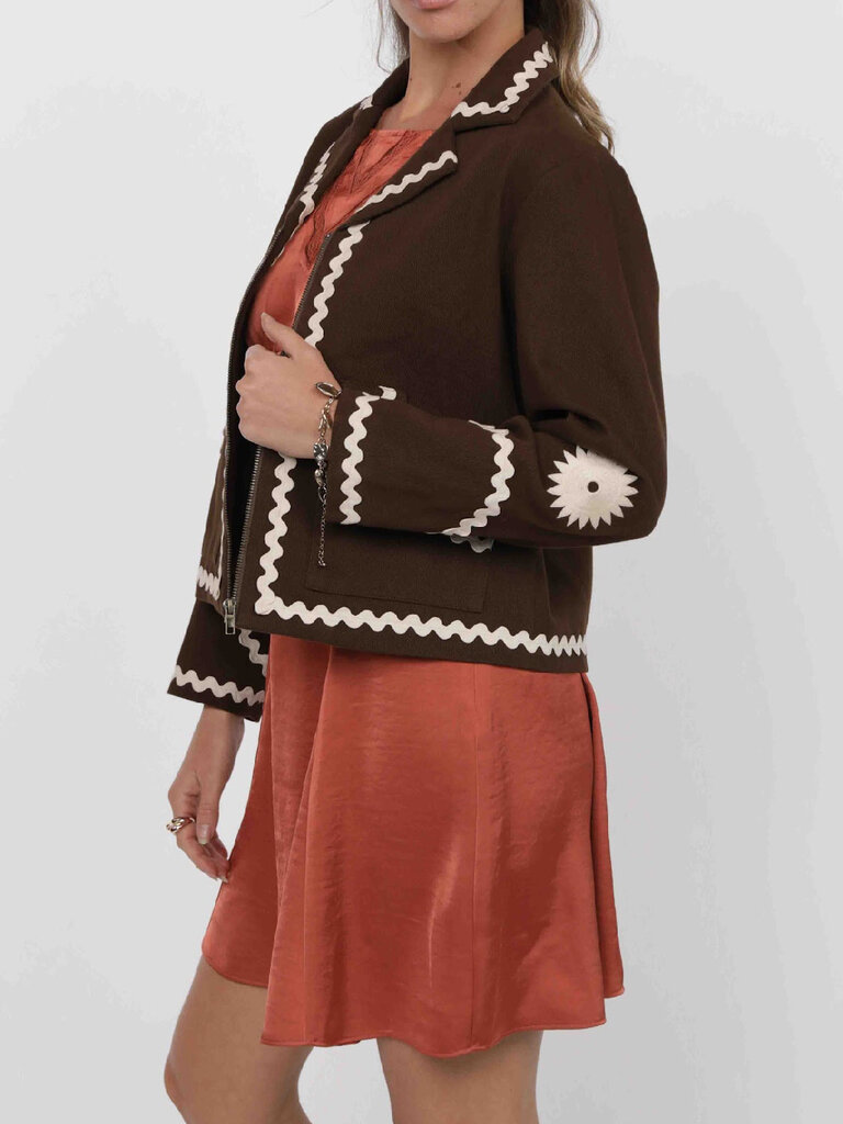 Sage The Label Embroidered Oak Jacket