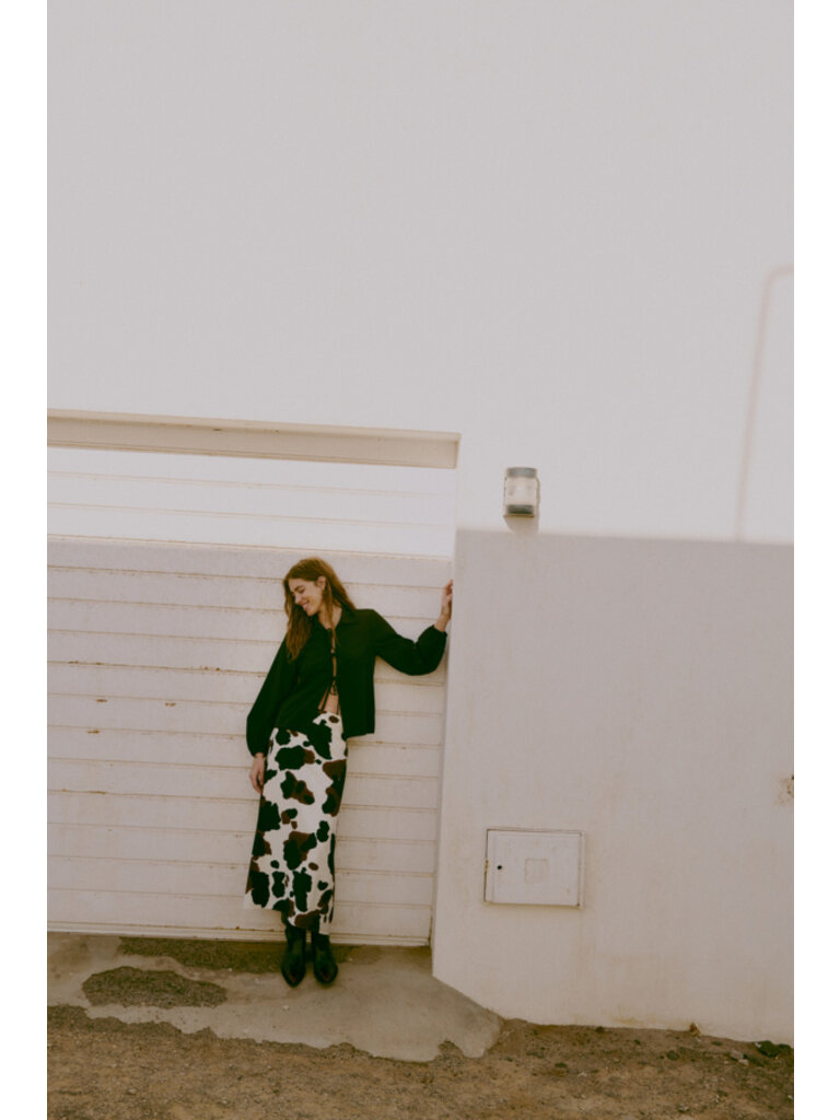 B. Young Cow Print Skirt