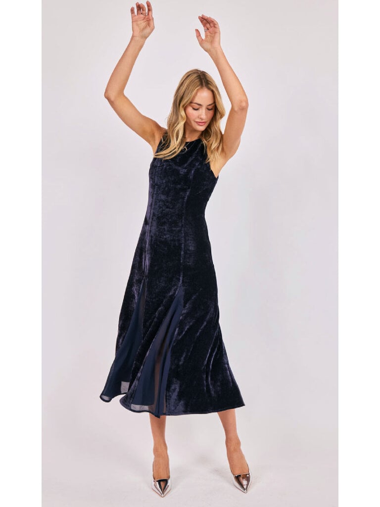Sadie & Sage Midnight Velvet Dress