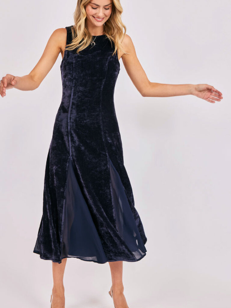 Sadie & Sage Midnight Velvet Dress