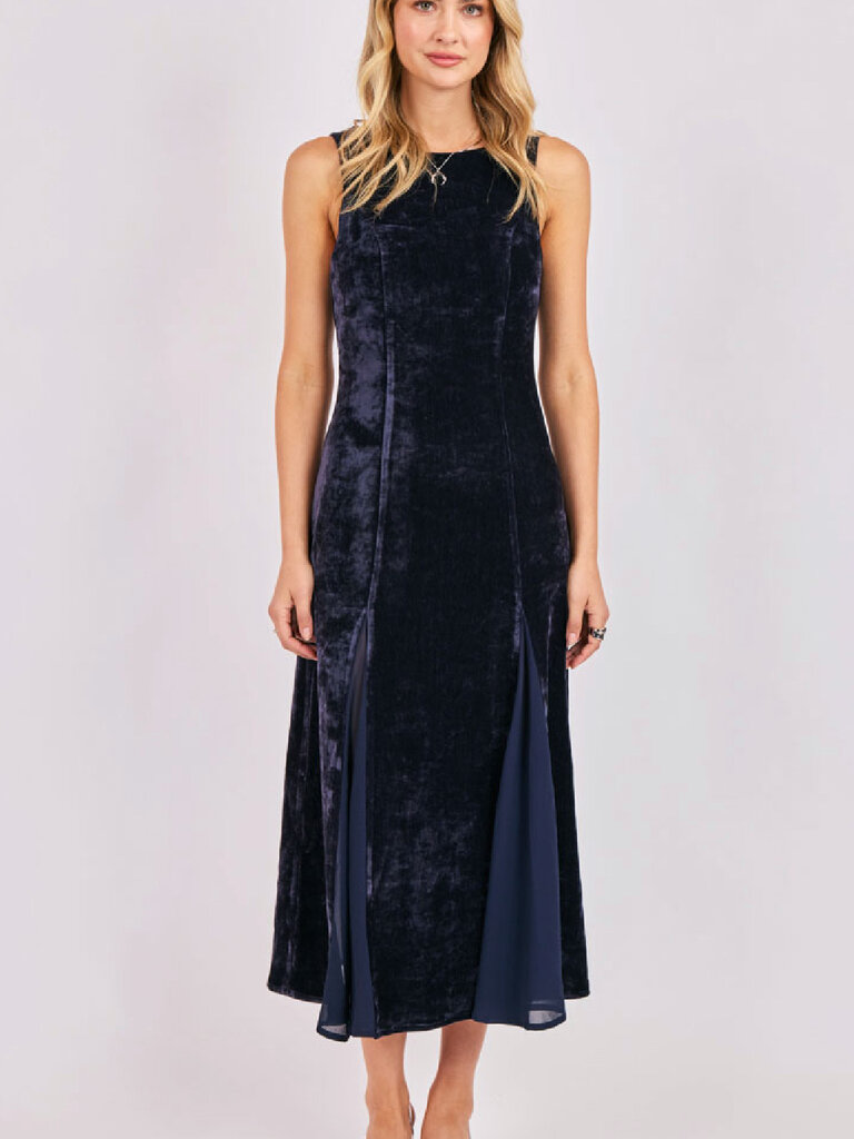 Sadie & Sage Midnight Velvet Dress