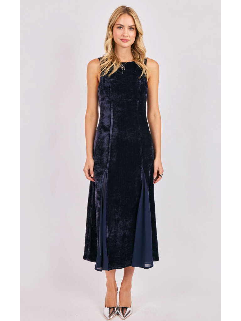 Sadie & Sage Midnight Velvet Dress