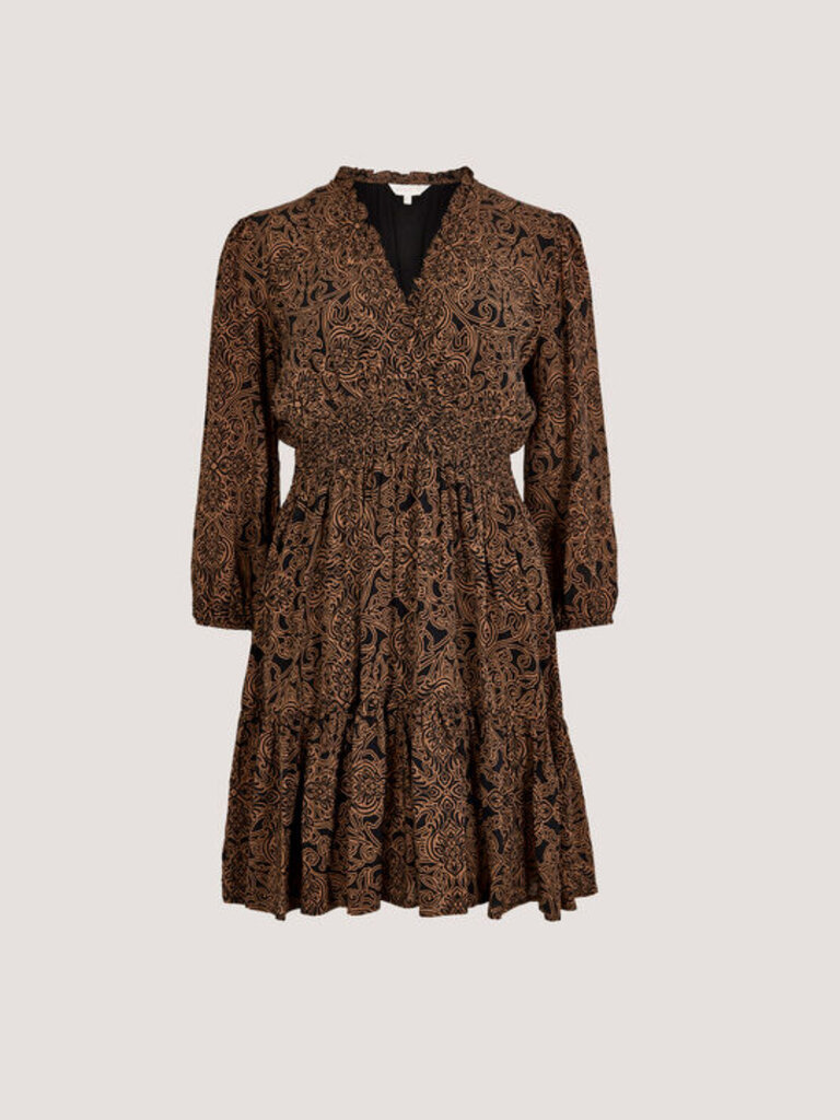 Apricot Paisley Brown Mini