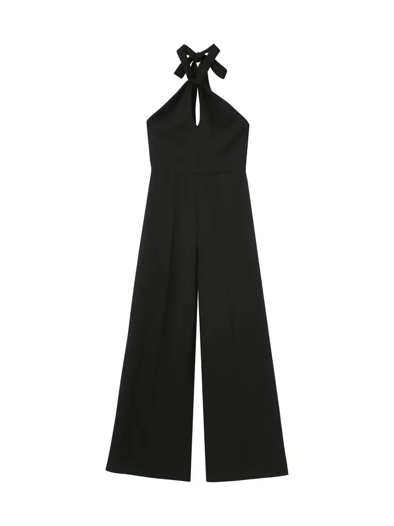 Grace & Mila Velvet Halter Jumpsuit
