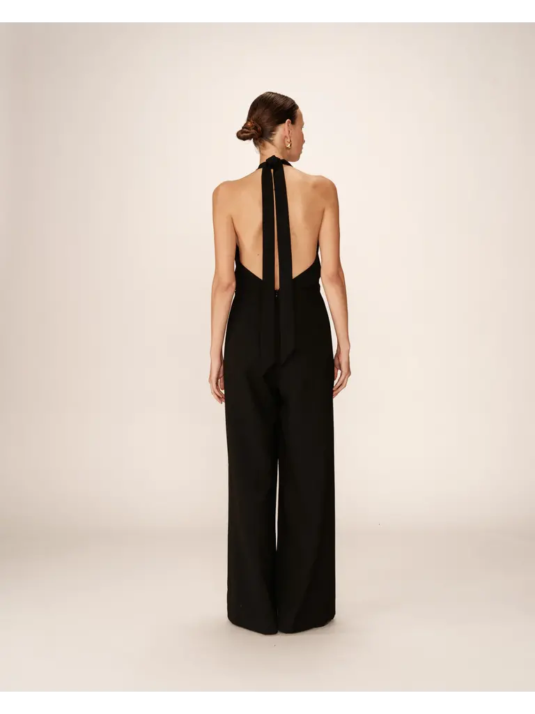 Grace & Mila Velvet Halter Jumpsuit