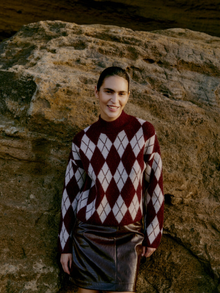 B. Young Port Argyle Knit