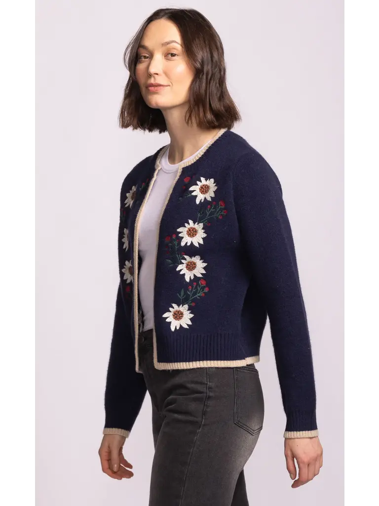 Pink Martini Floral Navy Knit