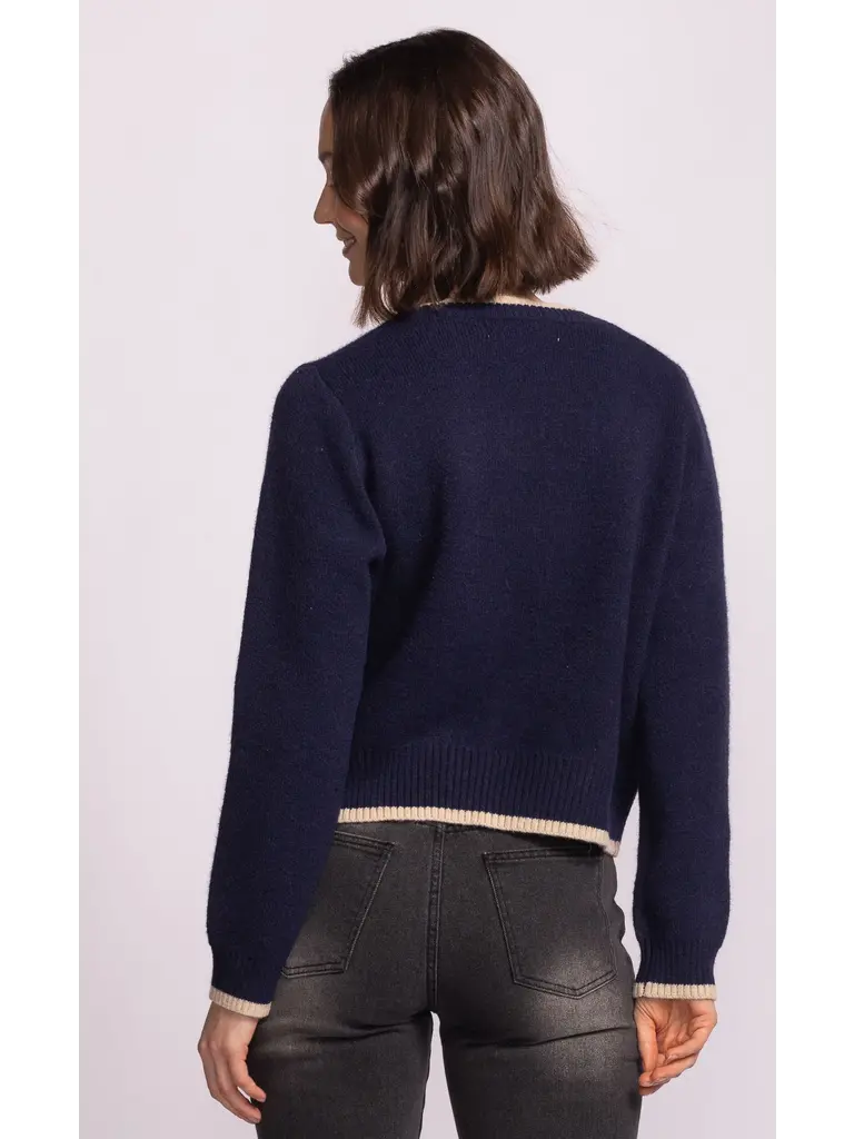 Pink Martini Floral Navy Knit