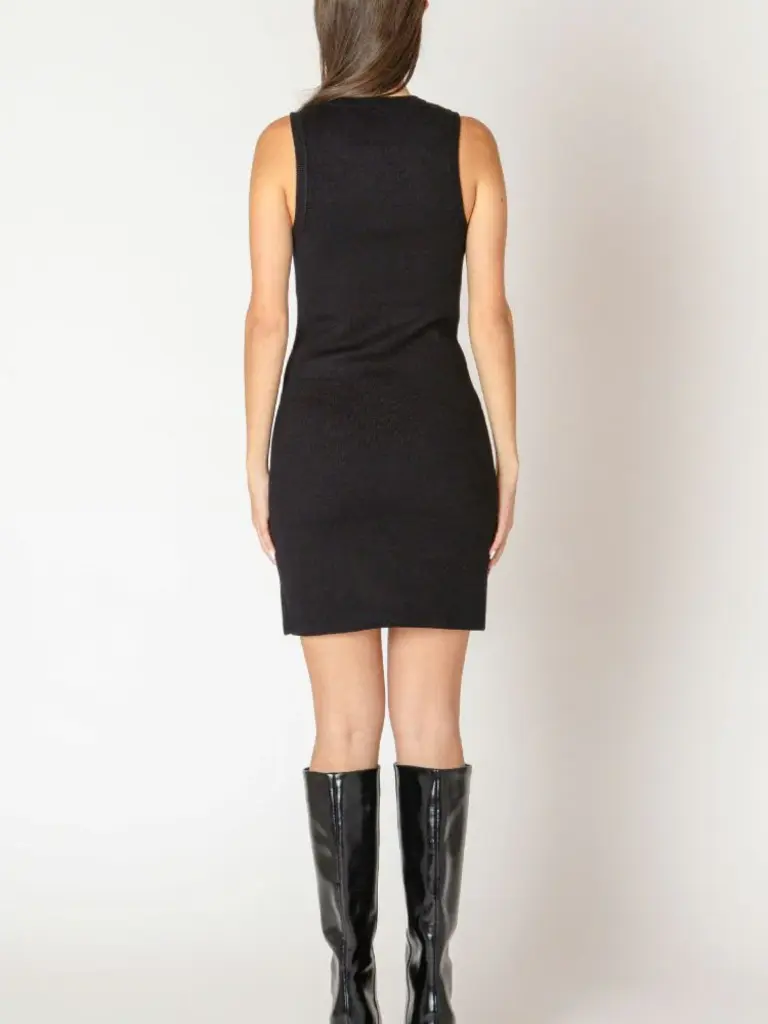 Dex Open Front Button Knit Mini