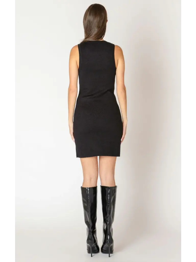 Dex Open Front Button Knit Mini