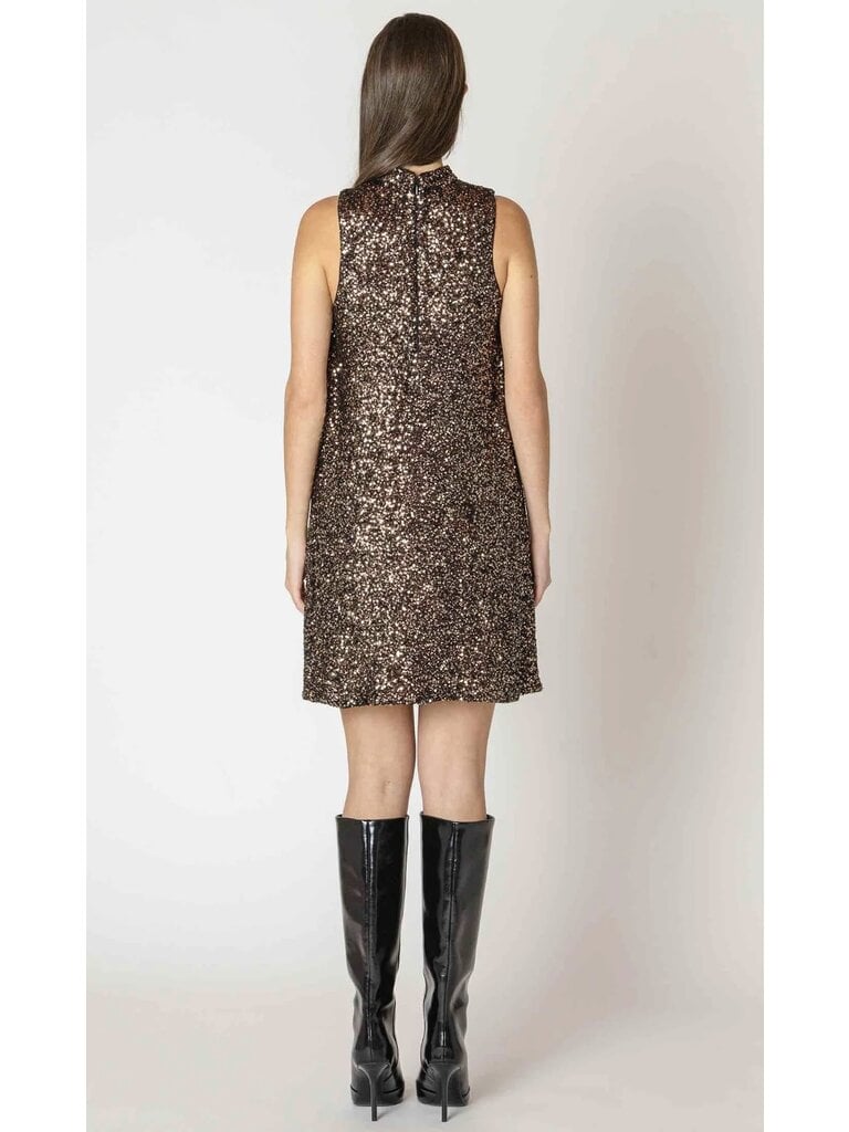 Black Tape Brown Sequin Mini