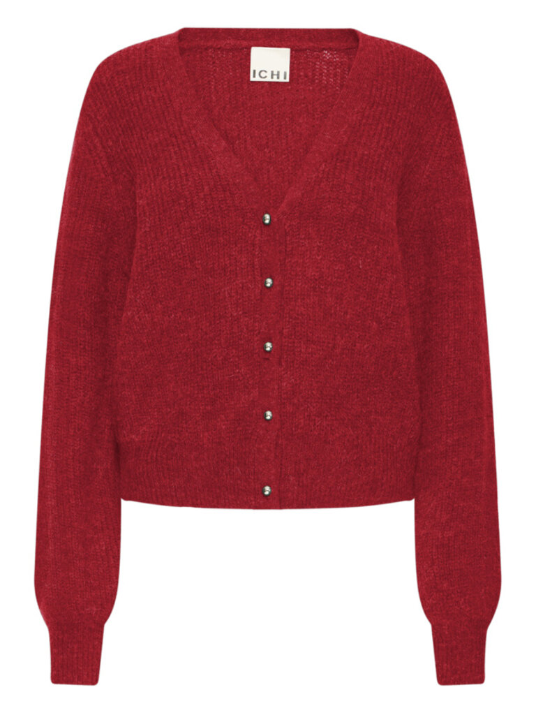 ICHI Crimson Cardigan