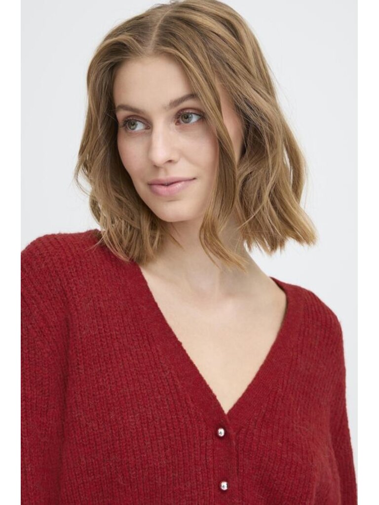 ICHI Crimson Cardigan