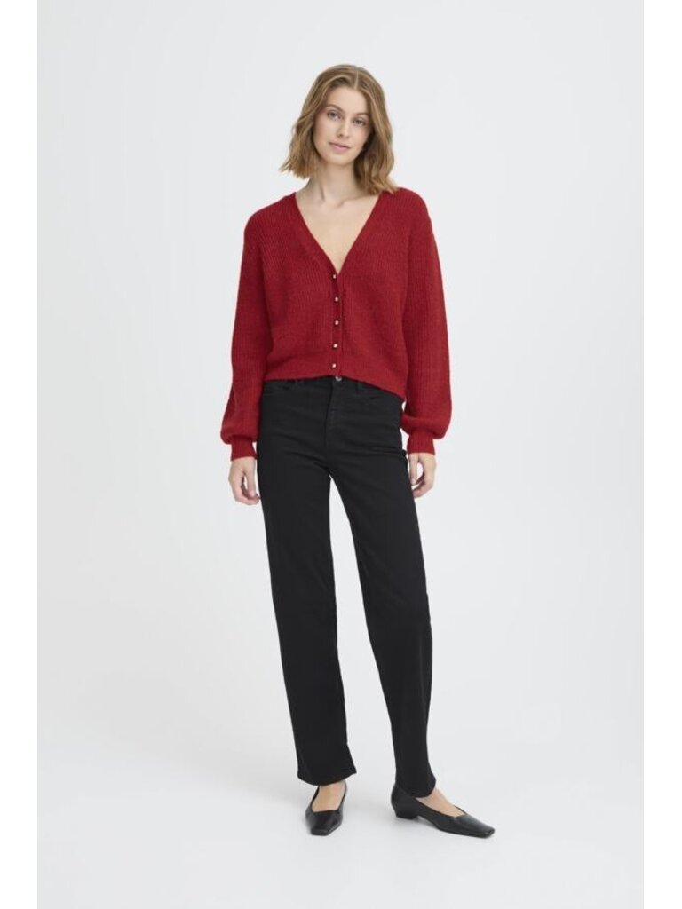 ICHI Crimson Cardigan