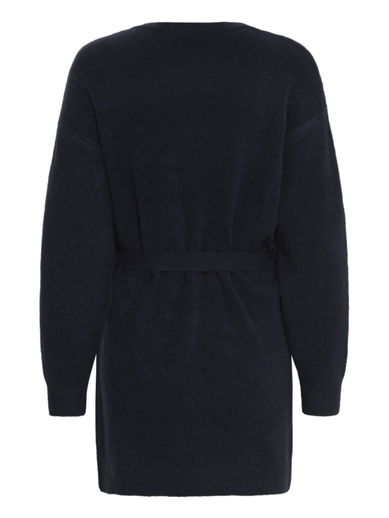 ICHI Navy Tie Knit Dress