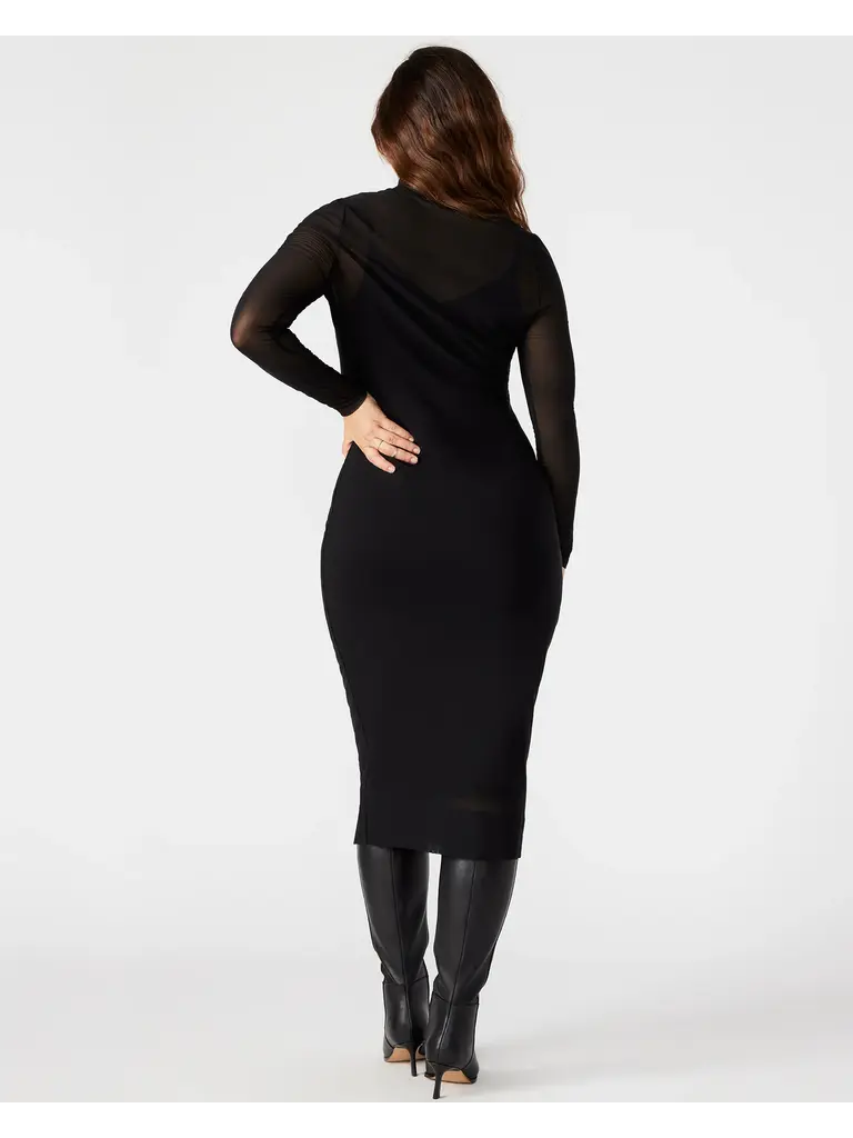 Steve Madden Black Mesh Dress
