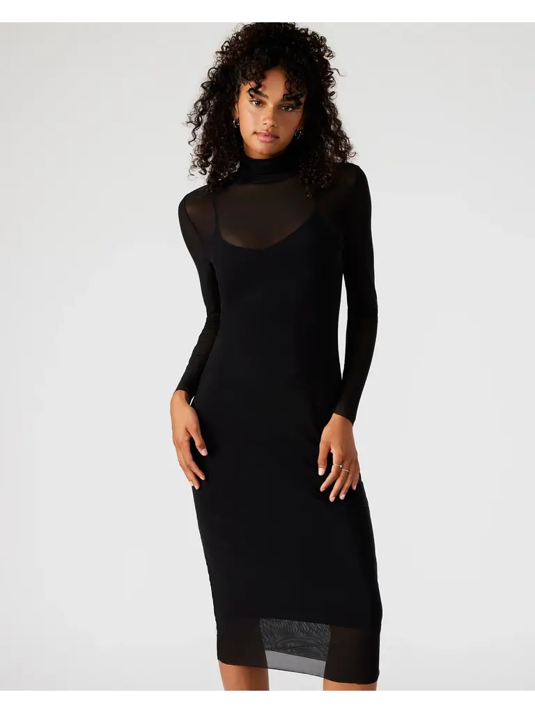 Steve Madden Black Mesh Dress