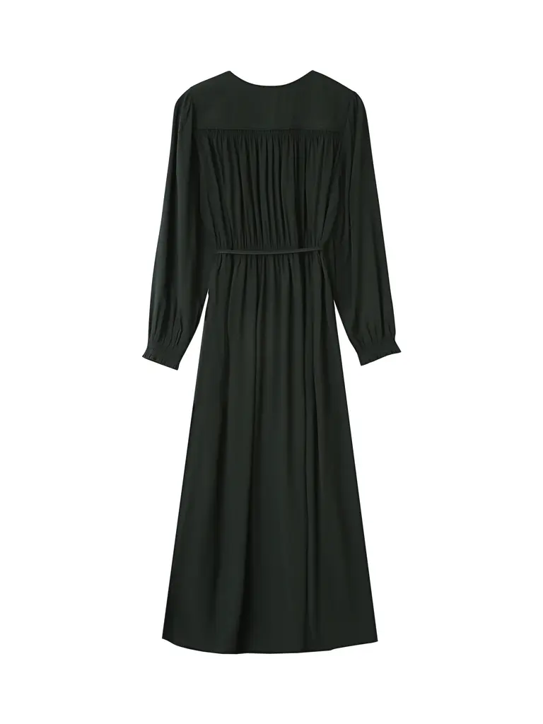 Grace & Mila Dark Green Wrap Dress