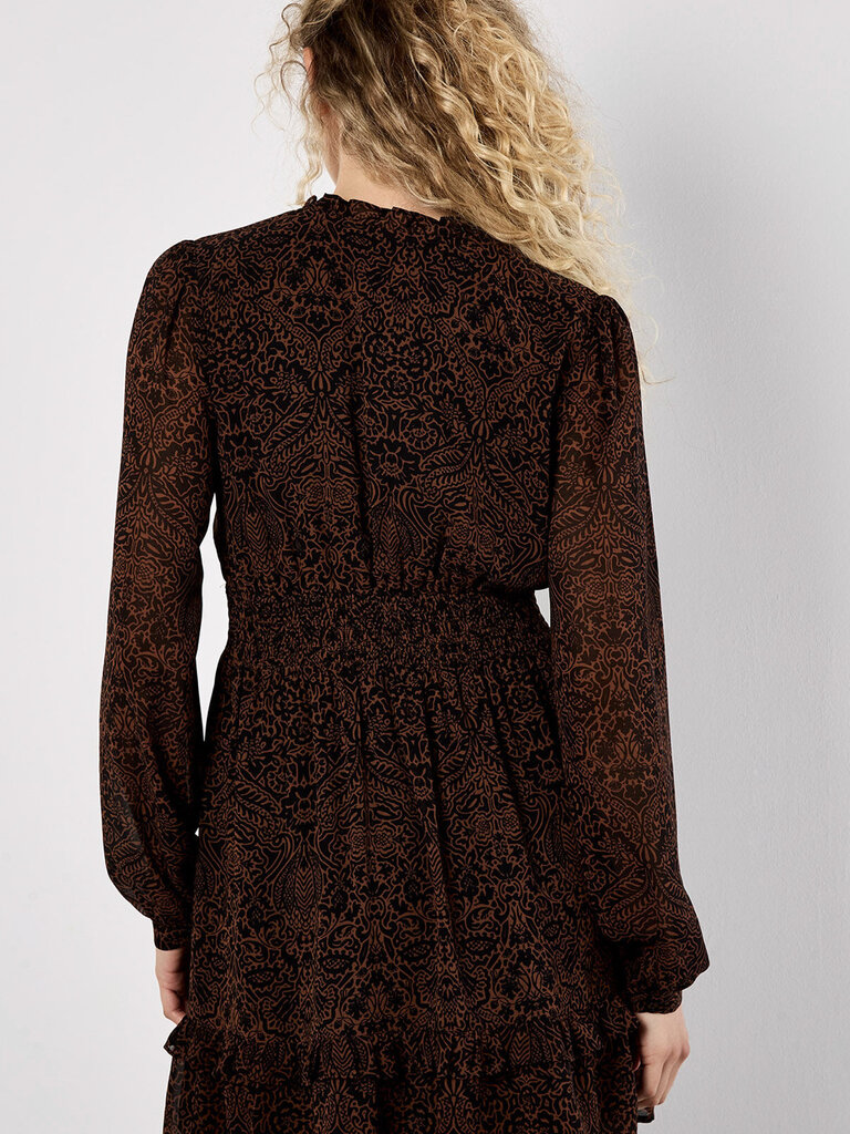 Apricot Paisley Brown Mini