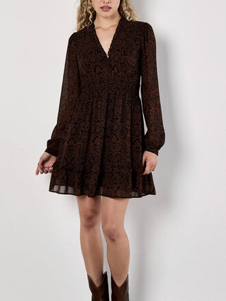 Apricot Paisley Brown Mini