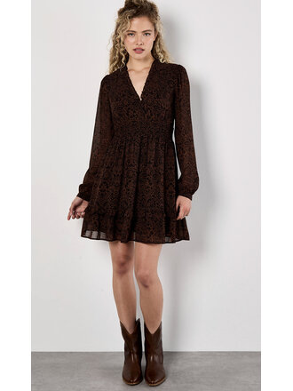 Apricot Paisley Brown Mini