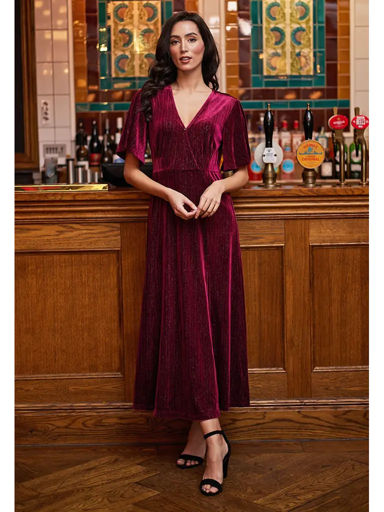 Angel Eyes Velvet Lurex Dress