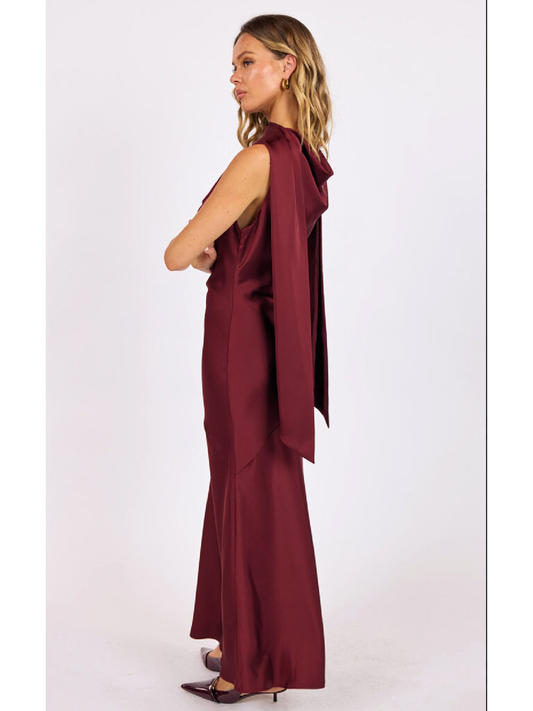 Sage The Label Cowl Neck Scarf Dress